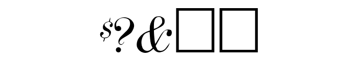 Dubiel Italic Font OTHER CHARS
