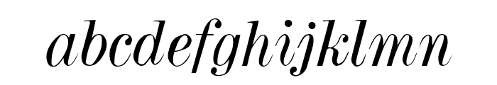 Dubiel Italic Font LOWERCASE
