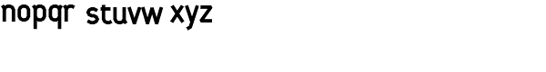 Dubius-Normal Font LOWERCASE