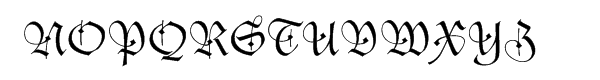 Duc De Berry™ Font UPPERCASE