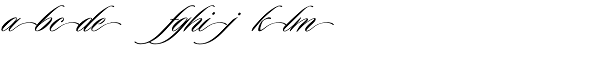 Duet-Flourishes Font LOWERCASE