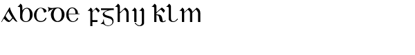 Duibhlinn Font LOWERCASE