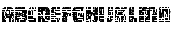 Dungeon Blocks Filled Font UPPERCASE