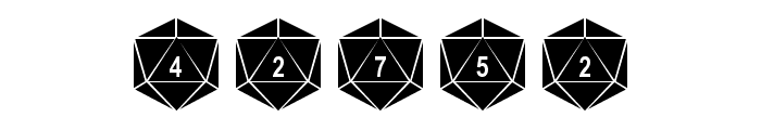 Duodecahedron Font OTHER CHARS