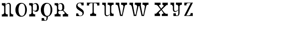 Dust-Gutter Font UPPERCASE