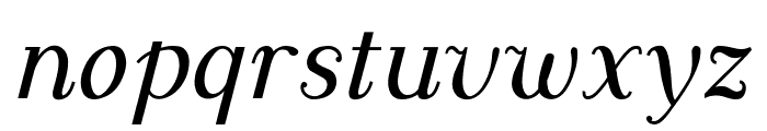 Dustismo Roman Italic Font LOWERCASE