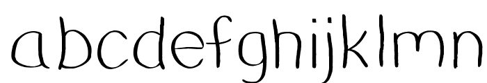DustyErasersLight Font LOWERCASE