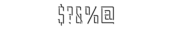 Duke-Shadow Font OTHER CHARS
