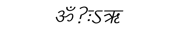 DV-TTYogesh Italic Font OTHER CHARS