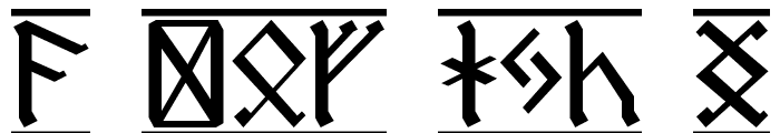 Dwarf Runes 1 Font UPPERCASE