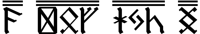 Dwarf Runes 2 Font UPPERCASE