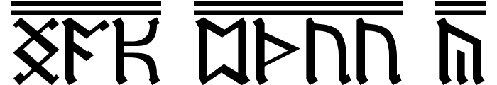 Dwarf Runes 2 Font UPPERCASE