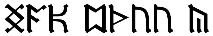Dwarf Runes Font UPPERCASE