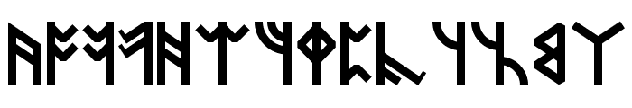 Dwarven Runes Font LOWERCASE