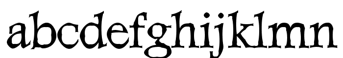 Dweebo Gothic Font LOWERCASE