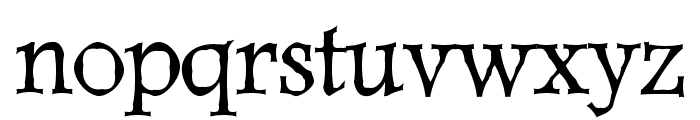 Dweebo Gothic Font LOWERCASE