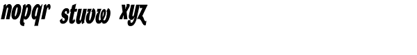 DynaGrotesk DXC Bold Italic Font LOWERCASE