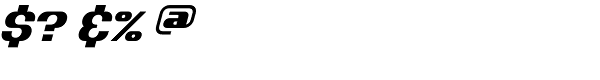 Dynamic Slanted BRKPro Font OTHER CHARS