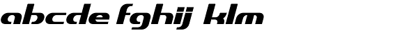 Dynamic Slanted BRKPro Font LOWERCASE