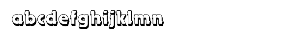 Dynamo Com Bold Shadow Font LOWERCASE