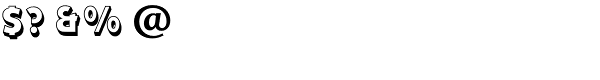Dynamo MN Shadow Font OTHER CHARS