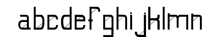 E-Slash Font LOWERCASE