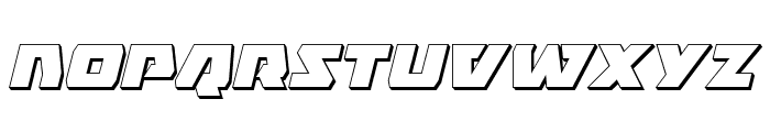 Eagle Strike 3D Italic Font LOWERCASE