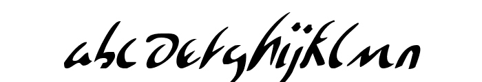 Eagleclaw Condensed Italic Font UPPERCASE