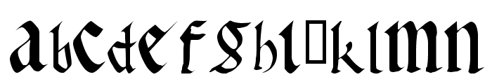 Early Gothic bold Font LOWERCASE