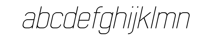 Early Times Thin Demo Italic Font LOWERCASE