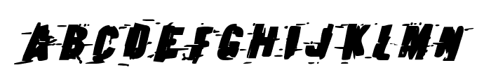 Earthshake Bold Italic Font LOWERCASE