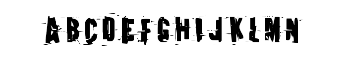 Earthshake Condensed Font LOWERCASE