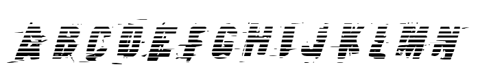 Earthshake Gradient Italic Font LOWERCASE