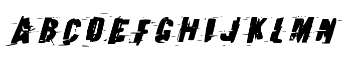 Earthshake Italic Font LOWERCASE