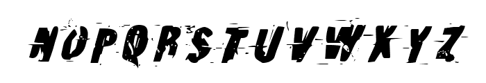 Earthshake Italic Font LOWERCASE