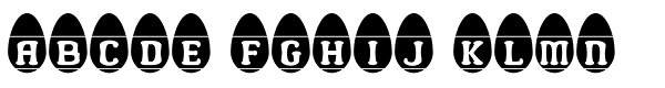 Easter Egg Letters Font UPPERCASE