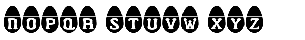 Easter Egg Letters Font LOWERCASE