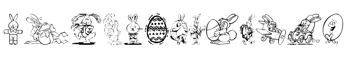 Easter Hoppy Font LOWERCASE