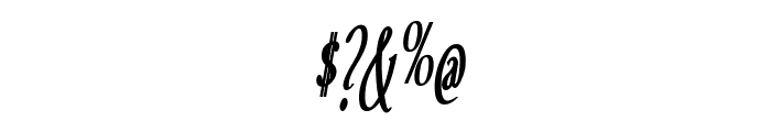 Echelon Condensed Italic Font OTHER CHARS