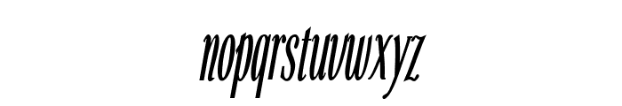 Echelon Condensed Italic Font LOWERCASE