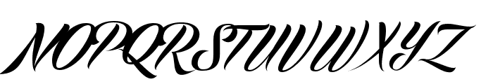 Echinos Park Script - PERSONAL USE ONLY Font UPPERCASE