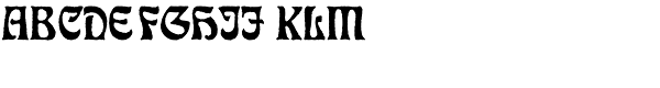 Eckmann Antique D Font UPPERCASE