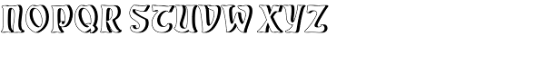 Eckmann Relief Font UPPERCASE