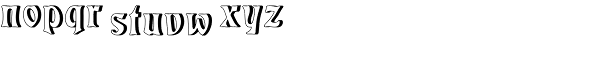 Eckmann Relief Font LOWERCASE