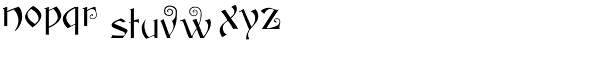 Edison Font LOWERCASE