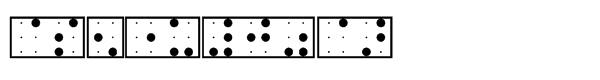 EF Braille Extended Square Font OTHER CHARS