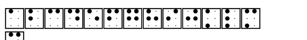 EF Braille Extended Square Font LOWERCASE