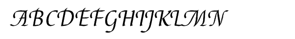 EF Elysa Regular Italic Swash 1 Font UPPERCASE