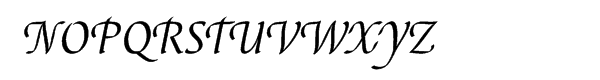EF Elysa Regular Italic Swash 1 Font UPPERCASE