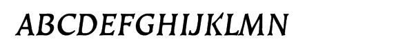 EF Kiev CE Bold Oblique Small Caps Font UPPERCASE
